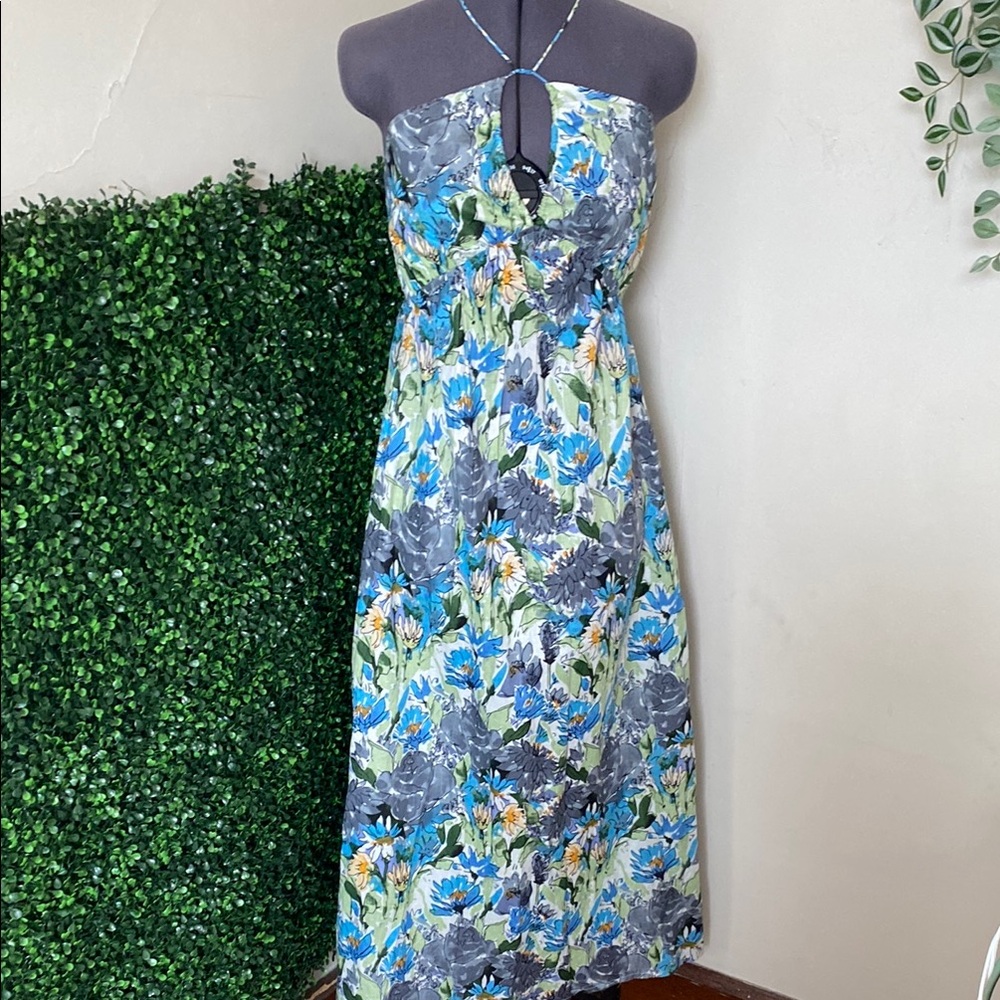 Floral Strapless Dress